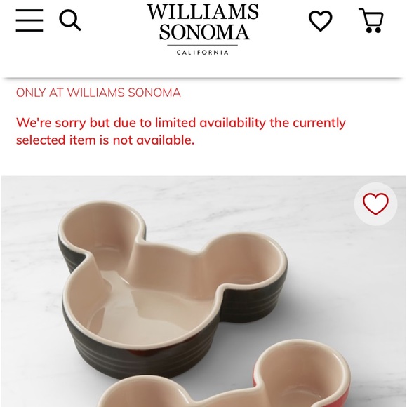 Le Creuset Dining Williams Sonoma Le Creuset Disney Mickey Mouse
